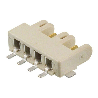 Amphenol Communications Solutions RotaConnect Series Right Angle Surface Mount PCB Header, 4 Contact(s), 3.0mm Pitch, 1