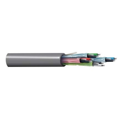 Belden Twisted Pair Data Cable, 4 Pairs, 0.23 mm², 8 Cores, 24 AWG, Screened, 152m, Chrome Sheath