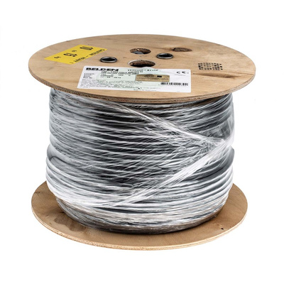 Belden Twisted Pair Data Cable, 4 Pairs, 0.23 mm², 8 Cores, 24 AWG, Screened, 152m, Chrome Sheath
