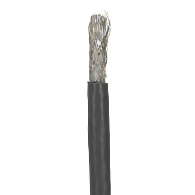 Belden Twisted Pair Data Cable, 5 Pairs, 0.07 mm², 10 Cores, 28 AWG, Screened, 30m, Chrome Sheath