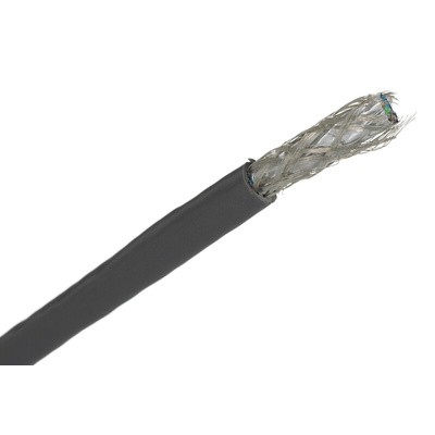 Belden Twisted Pair Data Cable, 5 Pairs, 0.07 mm², 10 Cores, 28 AWG, Screened, 30m, Chrome Sheath