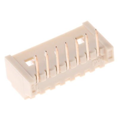 Molex PicoBlade Series Right Angle Through Hole PCB Header, 7 Contact(s), 1.25mm Pitch, 1 Row(s), Shrouded