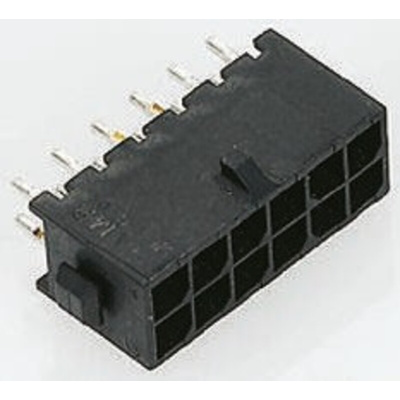 TE Connectivity Micro MATE-N-LOK Series Straight Through Hole PCB Header, 24 Contact(s), 3.0mm Pitch, 2 Row(s), Shrouded
