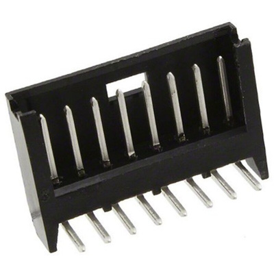 TE Connectivity AMPMODU MOD II Series Right Angle Through Hole PCB Header, 8 Contact(s), 2.54mm Pitch, 1 Row(s),