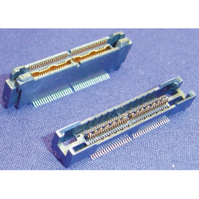 TE Connectivity MICTOR Series Straight Surface Mount PCB Header, 228 Contact(s), 0.64mm Pitch, 2 Row(s), Shrouded