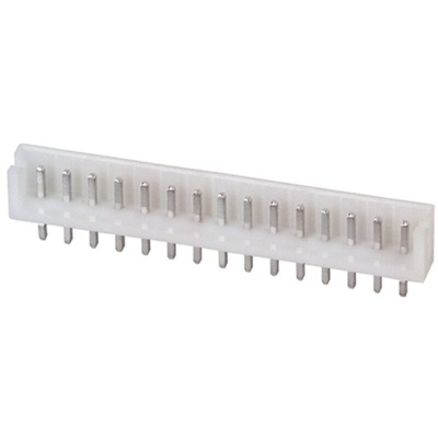 JST EH Series Straight Through Hole PCB Header, 15 Contact(s), 2.5mm Pitch, 1 Row(s), Shrouded