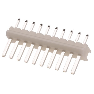 JST NH Series Straight Through Hole Pin Header, 10 Contact(s), 2.5mm Pitch, 1 Row(s), Unshrouded