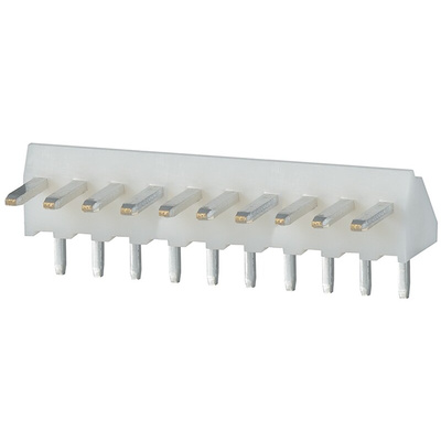 JST NH Series Right Angle Through Hole Pin Header, 10 Contact(s), 2.5mm Pitch, 1 Row(s), Unshrouded