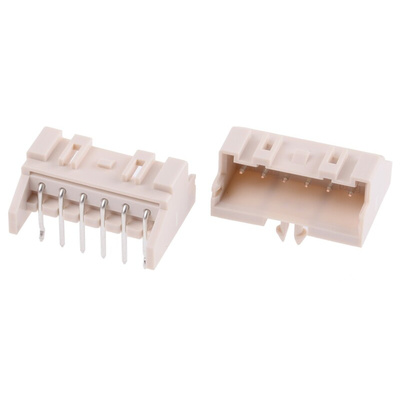 JST XA Series Right Angle Through Hole PCB Header, 6 Contact(s), 2.5mm Pitch, 1 Row(s), Shrouded