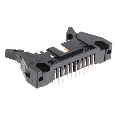 Hirose HIF3B Series Right Angle Through Hole PCB Header, 20 Contact(s), 2.54mm Pitch, 2 Row(s), Shrouded