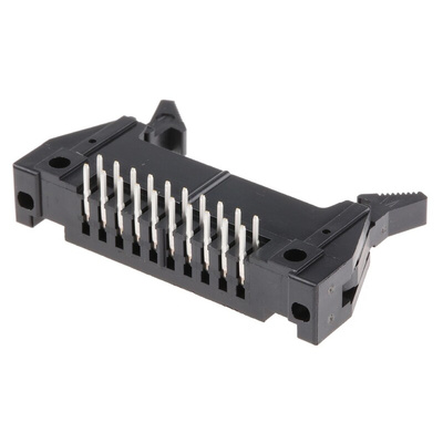 Hirose HIF3B Series Right Angle Through Hole PCB Header, 20 Contact(s), 2.54mm Pitch, 2 Row(s), Shrouded