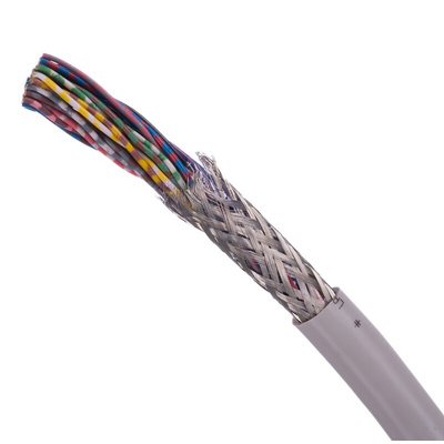 Lapp Twisted Pair Data Cable, 16 Pairs, 0.5 mm², 32 Cores, 20 AWG, Screened, 50m, Grey Sheath