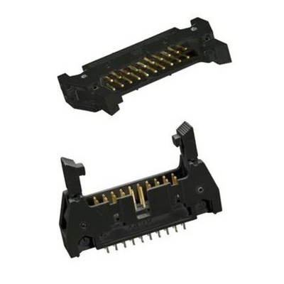 3M 3000 Series Straight Through Hole PCB Header, 34 Contact(s), 2.54mm Pitch, 2 Row(s), Shrouded