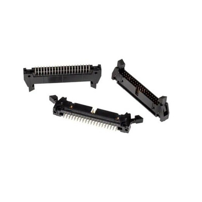 3M 3000 Series Straight Through Hole PCB Header, 50 Contact(s), 2.54mm Pitch, 2 Row(s), Shrouded