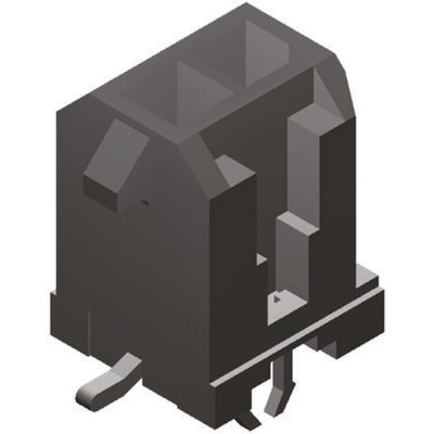 Molex Micro-Fit 3.0 Series Straight Surface Mount PCB Header, 2 Contact(s), 3.0mm Pitch, 2 Row(s), Shrouded