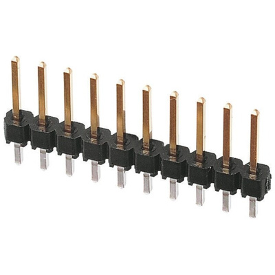 Molex C-Grid III Series Straight Through Hole Pin Header, 18 Contact(s), 2.54mm Pitch, 1 Row(s), Unshrouded