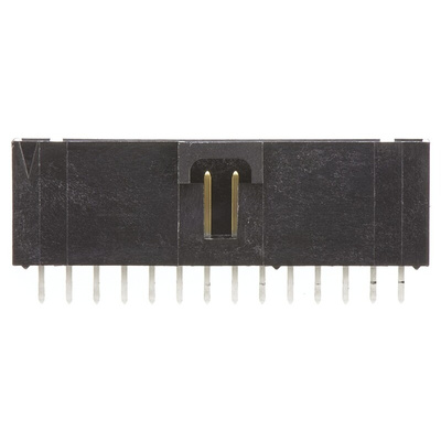 Molex SL Series Straight Through Hole PCB Header, 14 Contact(s), 2.54mm Pitch, 1 Row(s), Shrouded