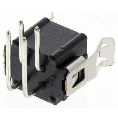 HARWIN Datamate L-Tek Series Right Angle Through Hole PCB Header, 4 Contact(s), 2.0mm Pitch, 2 Row(s), Shrouded