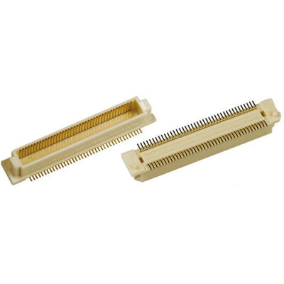 Hirose FunctionMAX FX8C Series Straight Surface Mount PCB Header, 120 Contact(s), 0.6mm Pitch, 2 Row(s), Shrouded