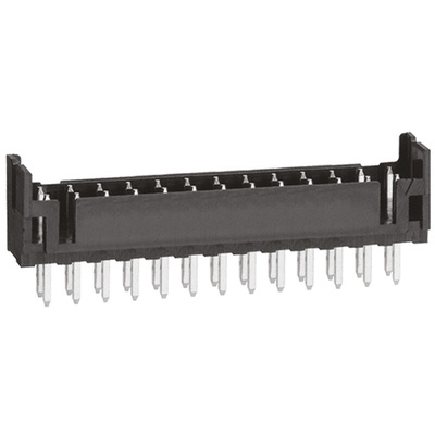 Hirose DF11 Series Straight Through Hole PCB Header, 26 Contact(s), 2.0mm Pitch, 2 Row(s), Shrouded