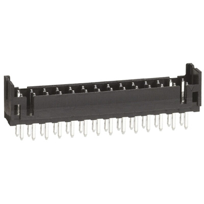 Hirose DF11 Series Straight Through Hole PCB Header, 28 Contact(s), 2.0mm Pitch, 2 Row(s), Shrouded