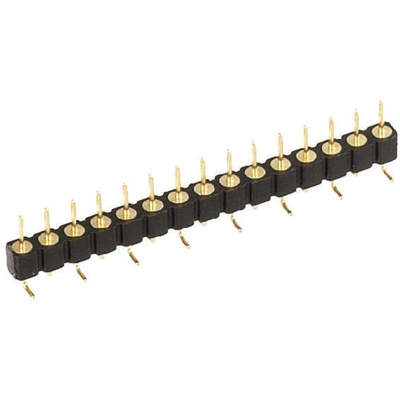 Preci-Dip 350 Series Straight Surface Mount Pin Header, 8 Contact(s), 2.54mm Pitch, 1 Row(s), Unshrouded