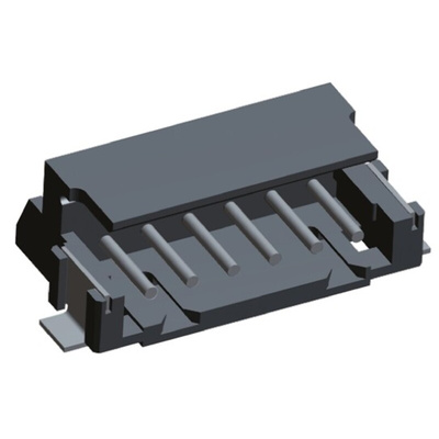 TE Connectivity AMP CT Series Right Angle Surface Mount PCB Header, 6 Contact(s), 2.0mm Pitch, 1 Row(s), Shrouded