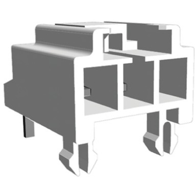 TE Connectivity AMP Universal Power Series Right Angle Through Hole PCB Header, 2 Contact(s), 3.96mm Pitch, 1 Row(s),