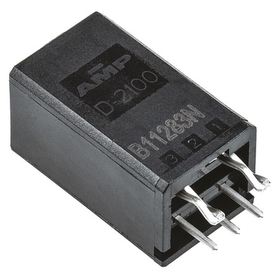 TE Connectivity Dynamic 2000 Series Straight Through Hole PCB Header, 3 Contact(s), 2.5mm Pitch, 1 Row(s), Shrouded