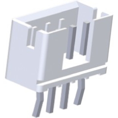 TE Connectivity HPI Series Straight Through Hole PCB Header, 4 Contact(s), 2.0mm Pitch, 1 Row(s), Shrouded