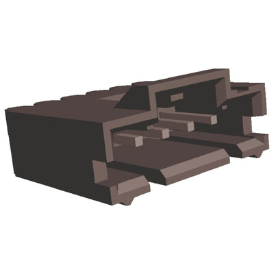 TE Connectivity AMPMODU MTE Series Straight Through Hole PCB Header, 5 Contact(s), 2.54mm Pitch, 1 Row(s), Shrouded