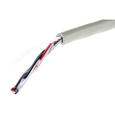 Alpha Wire Multicore Data Cable, 0.14 mm², 3 Cores, 26 AWG, Unscreened, 50m, Grey Sheath