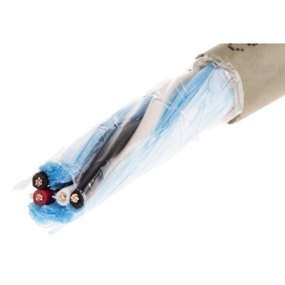 Alpha Wire Twisted Pair Data Cable, 2 Pairs, 0.35 mm², 4 Cores, 22 AWG, Unscreened, 50m, Grey Sheath