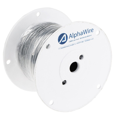 Alpha Wire Twisted Pair Data Cable, 4 Pairs, 0.09 mm², 8 Cores, 28 AWG, Screened, 50m, Grey Sheath