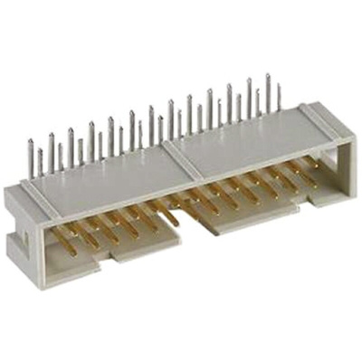 Harting SEK 18 Series Right Angle Through Hole PCB Header, 26 Contact(s), 2.54mm Pitch, 2 Row(s), Shrouded