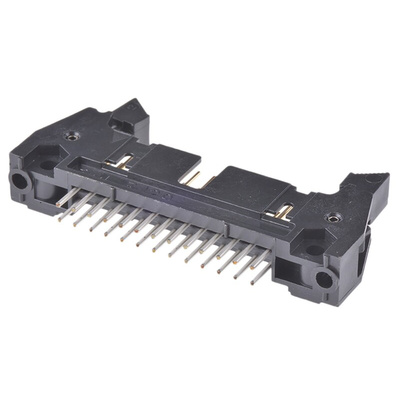3M 3000 Series Straight Through Hole PCB Header, 26 Contact(s), 2.54mm Pitch, 2 Row(s), Shrouded