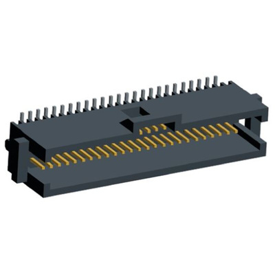 TE Connectivity AMPMODU System 50 Series Straight Surface Mount PCB Header, 100 Contact(s), 1.27mm Pitch, 2 Row(s),