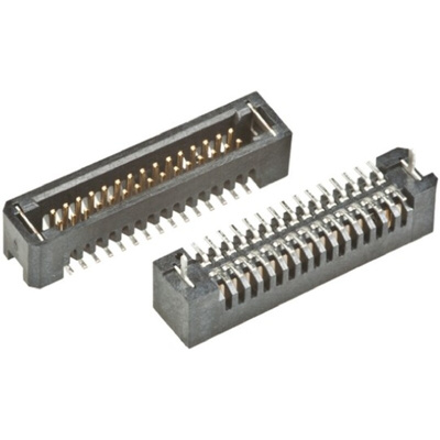 Samtec TFM Series Straight Surface Mount PCB Header, 10 Contact(s), 1.27mm Pitch, 2 Row(s), Shrouded