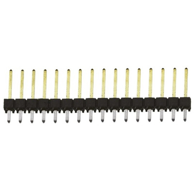 Samtec TSW Series Straight Through Hole Pin Header, 16 Contact(s), 2.54mm Pitch, 1 Row(s), Unshrouded