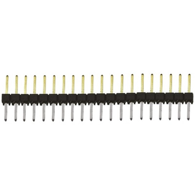 Samtec TSW Series Straight Through Hole Pin Header, 20 Contact(s), 2.54mm Pitch, 1 Row(s), Unshrouded