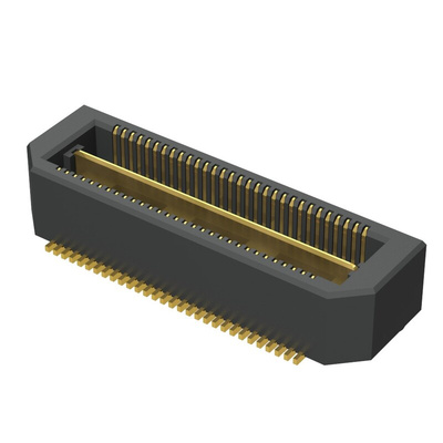 Samtec QTH Series Straight Surface Mount PCB Header, 60 Contact(s), 0.5mm Pitch, 2 Row(s), Shrouded