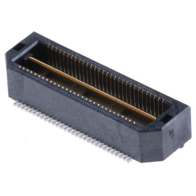 Samtec QTH Series Straight Surface Mount PCB Header, 60 Contact(s), 0.5mm Pitch, 2 Row(s), Shrouded