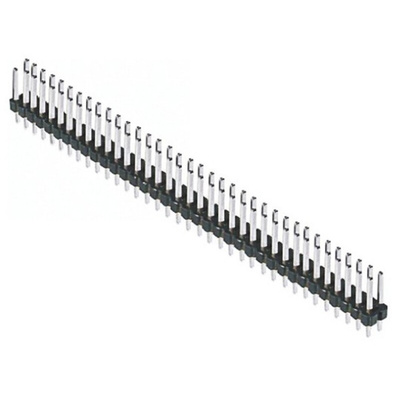 Amphenol Communications Solutions BergStik Series Straight Through Hole Pin Header, 72 Contact(s), 2.54mm Pitch, 2