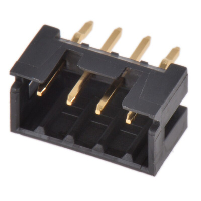 Hirose DF3 Series Straight Through Hole PCB Header, 4 Contact(s), 2.0mm Pitch, 1 Row(s), Shrouded