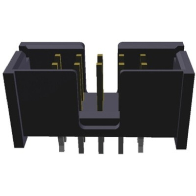 TE Connectivity AMP-LATCH Series Straight Through Hole PCB Header, 20 Contact(s), 2.54mm Pitch, 2 Row(s), Shrouded