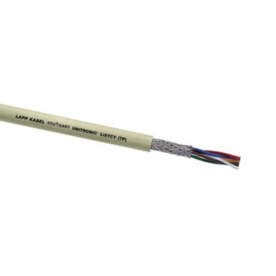 Lapp Twisted Pair Data Cable, 2 Pairs, 0.25 mm², 4 Cores, 24 AWG, Screened, 50m, Grey Sheath
