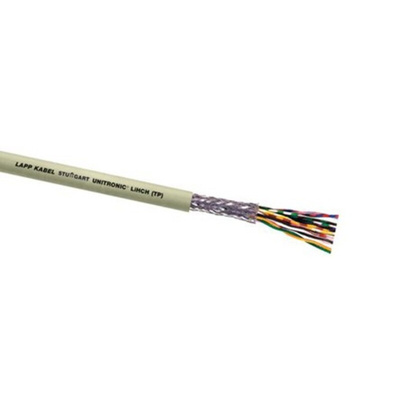 Lapp Twisted Pair Data Cable, 12 Pairs, 0.5 mm², 24 Cores, 20 AWG, Screened, 50m, Grey Sheath