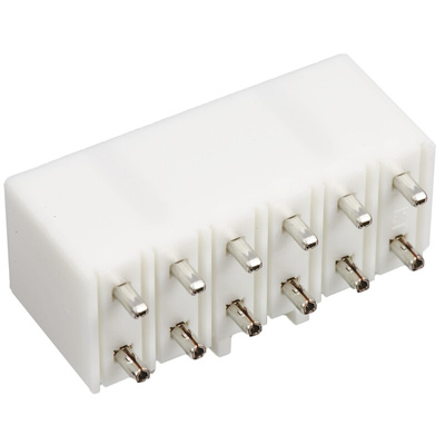 JST VL Series Straight Through Hole PCB Header, 12 Contact(s), 6.2mm Pitch, 2 Row(s), Shrouded