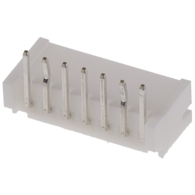 JST PH Series Right Angle Through Hole PCB Header, 7 Contact(s), 2.0mm Pitch, 1 Row(s), Shrouded