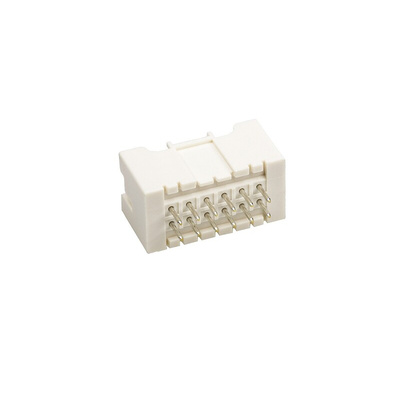JST XAD Series Straight Through Hole PCB Header, 12 Contact(s), 2.5mm Pitch, 2 Row(s), Shrouded